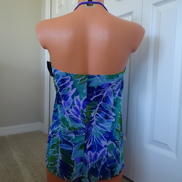 Ralph Lauren 1 Piece Lush Tropical Mesh Swimsuit - Picture 4 of 4